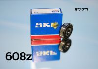 ตลับลูกปืนพัดลม skf 608 2RS ฝายาง