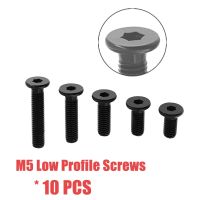 10pcs/Lot 3D Printer Parts M5 Low Profile Screws M5x8/10/12/15/20/25/30mm Black Color M5 Low Profile Screws