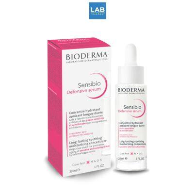 Bioderma Sensibio Defensive Serum 30 ml. ไบโอเดอร์มา เซ็นซิบิโอ ดีเฟนซีฟ ซีรั่ม 30 มล. เซรั่มบำรุงเข้มข้น เพื่อผิวสตรอง ปกป้องทุกมลภาวะ