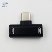 【Paul L】 Dual USB Type C หูฟัง AUX ADAPTER Splitter Audio CHARGING CONNECTOR