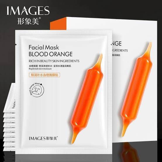 พร้อมส่ง-มาร์กหน้าแผ่นส้ม-images-facial-mask-blood-orange