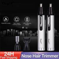 ZZOOI CkeyiN 3 in1 Electric Ear Nose Trimmer for Mens Shaver Rechargeable Hair Removal Eyebrow Trimer Safe Lasting Face Care Tool Kit