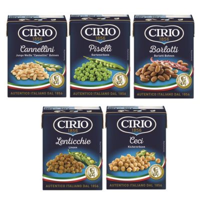 Premium import🔸( x 3) CIRIO Beans Box 380 g. ถั่วบรรจุกล่อง  Cannellini [CI45]