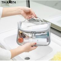 Transparent make-up bag woman contracted waterproof high-capacity portable fitness wash gargle bag bath shower bag travel to receive package