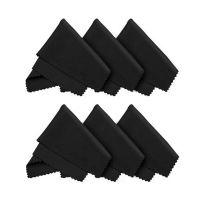 ✲ LUOEM 6pcs Microfiber Cloths for Eyeglasses Screens Lenses Tablets Phones Laptop LCD Delicate Surfaces Clean Lens Cloth 14x18cm