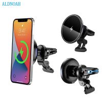 ALDNOAH 15W/10W/7.5WMagnetic Car Wireless Charger Mount for iphone 12 Xiaomi Huawei Samsung Universal Fast Charging Phone Holder Car Chargers