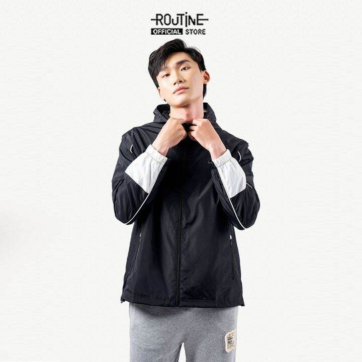 Mua Áo Khoác Bomber Jacket Dù 2 Lớp in chữ SMALL ROUTINE Form Rộng Nam Nữ  Unisex ( Ảnh thật /Có Sẳn ) - ĐEN - M tại thoitrangtp | Tiki