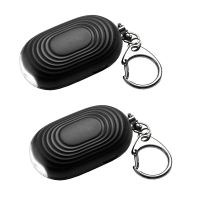 2X Personal Protection Alarm Keychain - 130 DB Loud Sonic Siren Device with Flashlight to Increase Safety