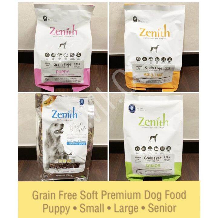 COD ZENITH Grain Free Soft Dog Food for Puppy Small Large Senior