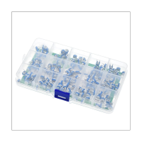 150PCS 6mm RM065 Blue and White Adjustable Resistor Box Set 15 Kinds of Specifications