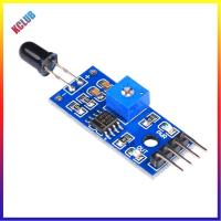 เซ็นเซอร์โมดูลตัวตรวจจับเปลวไฟ IR 4ขา3.3V-5V ชุดสำหรับ Arduino DIY แบบปรับความไวโมดูลตรวจจับได้