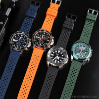 HotFKM ฟลูออรีนยางนาฬิกาวง20มิลลิเมตร22มิลลิเมตรสำหรับโอเมก้า Seiko Casio หัวเว่ย Mido สร้อยข้อมือกีฬา VITON ผู้ชายสายนาฬิกากันฝุ่น