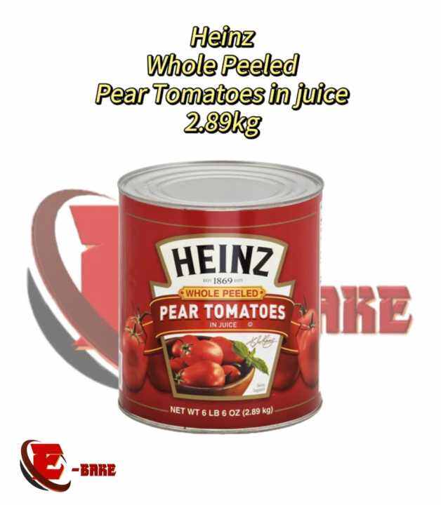 HEINZ WHOLE PEELED PEAR TOMATOES IN JUICE 2.89KG HALAL Lazada