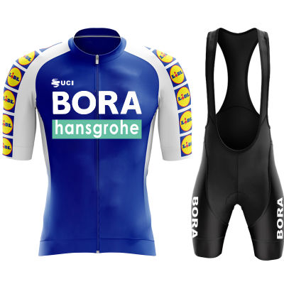 ร้อนขี่จักรยานเสื้อผ้าสำหรับผู้ชาย2023ฤดูร้อนผู้ชาย Mtb UCI BORA ทีมย์กางเกงขาสั้นแจ็คเก็ตกีฬาเอี๊ยมชุดเครื่องแต่งกายจักรยานผู้ชายบุรุษชุดชาย