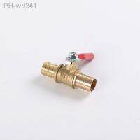 6/8/10/12mm Hose Barb Red Handle Pagoda Brass Water Oil Air Gas Fuel Line Shutoff Ball Valve Pipe Fittings