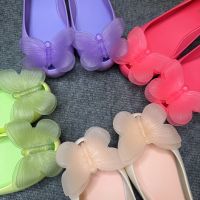 【ready stock】Newmelissa-Butterfly Womens Shoes Summer and Autumn Flat Sole Single Shoes Fashion Womens Shoes