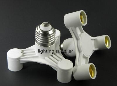 【YF】◎❍  2pcs E27 to 3 E14 pendant base ceiling light bulb splitter converter socket adapter 1 free ship