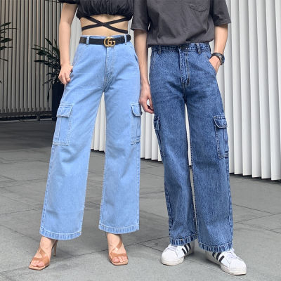 Golden Zebra Jeans กางเกงคู่ขายาว กางเกงยีนคู่รัก คู่แฟน กางเกงคาร์โก้ ส่งเปลี่ยนฟรี