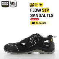 [รับประกัน 3 เดือน] Safety Jogger รุ่น FLOW S1P SANDAL TLS รองเท้าเซฟตี้หุ้มส้น หัวคอมโพสิท พื้นเหล็ก ไม่มีเชือกรองเท้า