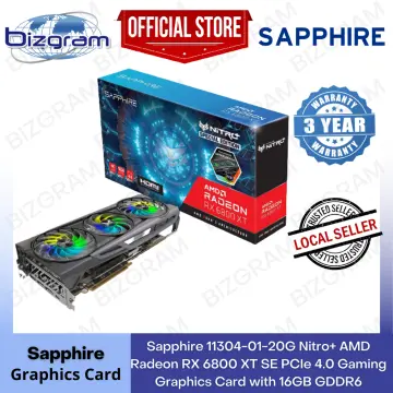 Sapphire 11304-02-20G Nitro+ AMD Radeon RX 6800 XT PCIe 4.0 Gaming Graphics  Card with 16GB GDDR6