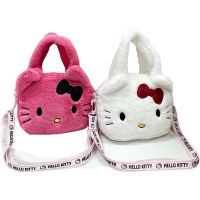 【CC】 Kawaii cartoon girl heart fashion large volume bow plush tote crossbody bag birthday present