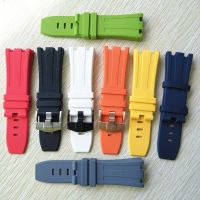 ◇▽✱ High quality 28mm Natural Soft Silicone Rubber Watch Strap Replace For AP ROYAL OAK Watchband Belt Bracelet free tool