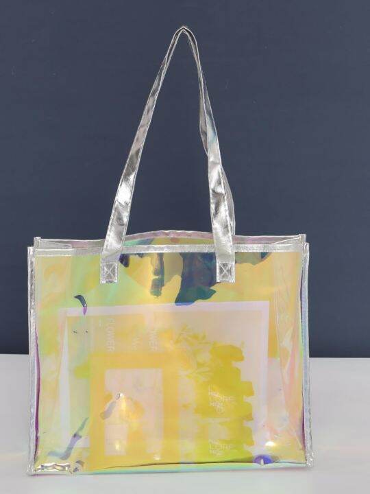 childrens-day-gift-bag-colorful-pvc-transparent-laser-handbag-plastic-bag-gift-bag-high-end-packaging-may