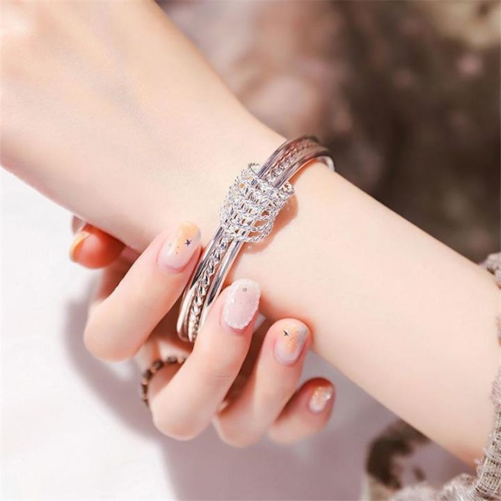 silver-bracelet-female-junior-iii-s999-fashion-solid-sterling-silver-girlfriend-on-valentines-day-gift