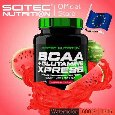 SCITEC NUTRITION BCAA+Glutamine Watermelon 600g (กรดอะมิโน บีซีเอเอ+กลูตามีน รสแตงโม)