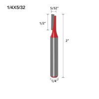 1/4  "เราเตอร์แบบก้านบิตเราเตอร์บิตเครื่องตัดมิลลิ่งเราเตอร์แบบตรงขายดี