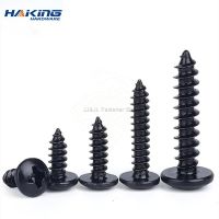 50pcs Cross Phillips Truss Head Self-tapping Screw Carbon Steel cabinet screw M3 M3.5 M4 M5 Mushroom Head Wood Screw Nails Screws  Fasteners