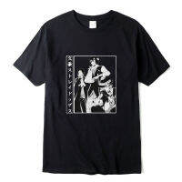 เสื้อยืดผู้ชายทรงหลวมเรียบง่ายสุนัขจรจัดการ์ตูนแนวเรโทร Dazai Osamu ไซส์6XL 5XL