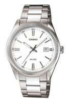 Casio Standard นาฬิกาข้อมือผู้ชาย สายสแตนเลส รุ่น MTP-1302,MTP-1302D,MTP-1302D-7A1 - สีขาว