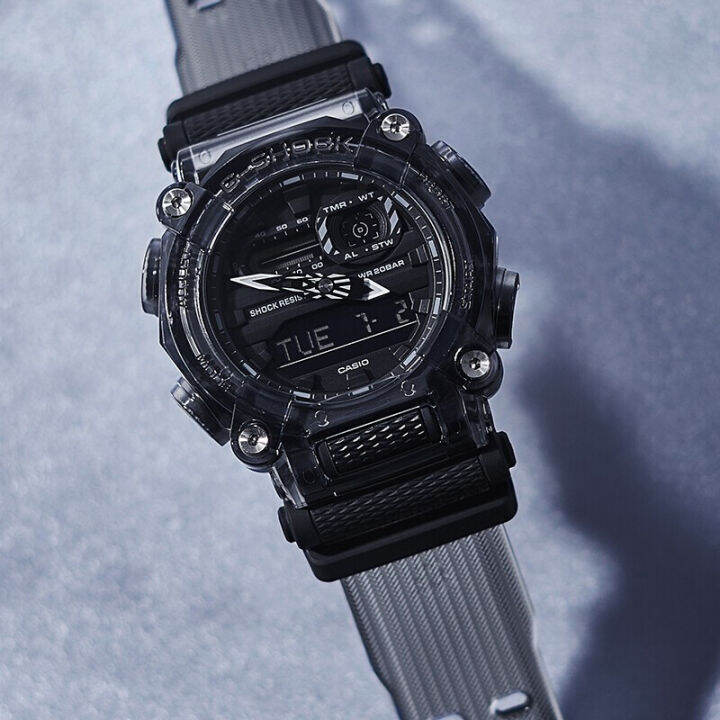 นาฬิกากีฬาผู้ชาย-g-shock-ga900-ต้นฉบับ-แสดงเวลาคู่-กันน้ำได้ถึง-200-เมตร-กันกระแทกได้-โลกเวลา-แสง-led-อัตโนมัติ-รับประกัน-4-ป-ga-900ske-8a