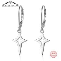 [COD] Real 925 Sterling Star Hollow Earrings for Exquisite Fashion Temperament Ear Jewelry