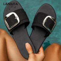 【A Creatively】 Flats Leoaprd Women SlippersNew Ladies Sandals 2022 Fashion Slideslingback Women Shoes Beach FemaleFlops