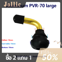 Jollic ก้านวาล์วยางแบบไม่มียางในสำหรับสกู๊ตเตอร์ไฟฟ้าจักรยานระดับลมยางก้านวาล์วสำหรับรถจักรยานยนต์วิบาก1ชิ้น