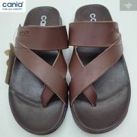 cania คาเนีย รองเท้าแตะ รองเท้าแตะแบบสวม รองเท้าผู้ชาย รุ่น CM11393 สีน้ำตาล Size 40-44