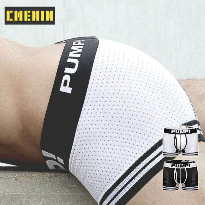 cmenin-pump-1pcs-ใหม่ยี่ห้อโพลีเอสเตอร์เซ็กซี่ชายชุดชั้นในชายนักมวยกางเกง-soft-trunk-กางเกงในชาย-bxoers-กางเกงขาสั้น-mens-h599