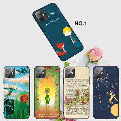Casing หรับ iPhone 11 12 Mini X Xs XR Pro Max 6+ 6s+ 7+ 8+ 6 7 8 Plus 5 5s SE 2020 EL109 The Little Prince Anime Pattern Phone เคสโทรศัพท์ อ่อนนุ่ม TPU Black ปก
