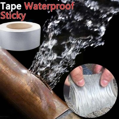 △♤ Roof Leakproof Aluminum Foil Rubber Waterproof Tape High Temperature Resistance Pipes Wall Leak Sticker Super strong fix sealant