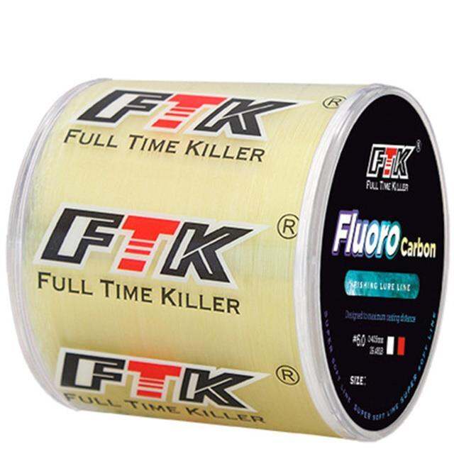 ftk-super-strong-300-500m-fishing-line-carbon-fiber-fluorocarbon-line-coating-carbon-surface-carp-fishing-for-fishing-accessorie