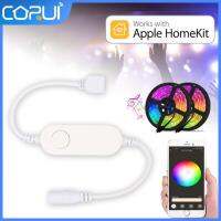 Homekit ควบคุมแถบไฟ LED RGB สำหรับ Siri หลอดไฟบ้าน5V-12V สมาร์ทโฮมเครื่องควบคุมอัตโนมัติควบคุมด้วยเสียงสำหรับ Siri