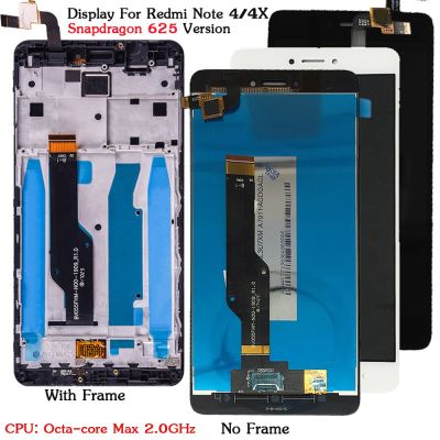 แสดง Xiaomi Redmi Note 4สัมผัสหน้าจอ Lcd จอสำรองสำหรับ Redmi Note 4X4 X Snapdragon 625 Octa Core Display5.5