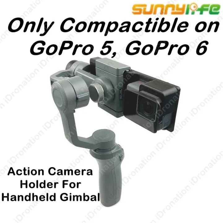 Pez anémona bisonte Establecer GoPro Hero 5/6 Sunnylife DJI OSMO Mobile 1 2 3 Adapter Holder Mount Action  Camera Bracket 3D Printed | Lazada