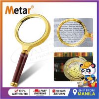 Metar 10X Handheld Magnifier High Clarity Reading Magnifying Glass for Book Newspaper Maps fine Print,Soldering Repair,Inspection