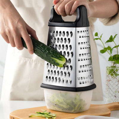 2021Four-side Box Grater Vegetable Slicer Tower-shaped Potato Cheese Grater Multi-purpose Vegetable Cutter Kitchen Accessories