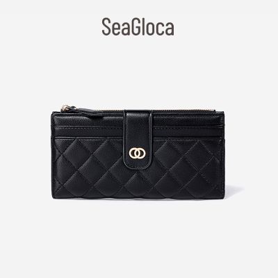 ✲☑✼ Seagloca ใหม่ กระเป๋าสตางค์ ใบยาว หรูหรา พร้อมช่องใส่บัตร สําหรับผู้หญิง
