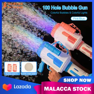 Bubble Gun, Bazooka Bubble Gun, 69 Hole Bubble Gun with 20 Packs of Bubble  Solution, Bubble Launcher Children's Toys Gifts for Adults Children Playing  and Indoor Outdoor Party Wedding: Buy Online at