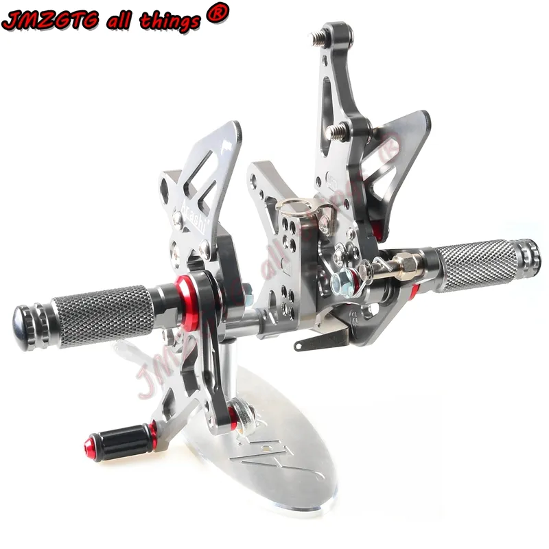 Motorcycle CNC Adjustable Foot Rset For KAWASAKI ZX6R 2009 10 11